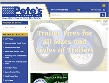 Tablet Screenshot of petestirestore.com